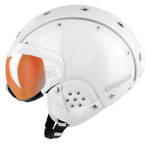 Casque de ski et de snowboard Casco SP-6 Special Visor Vautron blanc brillant