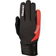 Top function gloves Roeckl LL Lomma Windstopper black-red