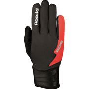 Gants de top-fonction Roeckl LL Lomma Windstopper noir-rouge