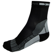 Spring 901 Progressive Compression korte sok zwart-grijs