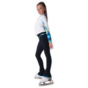 Eiskunstlauf Hosen Thuono Modell \"Black\" Wild blu