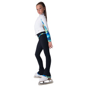 Kunstschaatsen broek Thuono model "Black" Wild blu