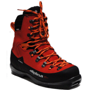 Red/Black Euro 38 Alpina Sports Wyoming Leather Backcountry Cross Country Nordic Ski Boots 