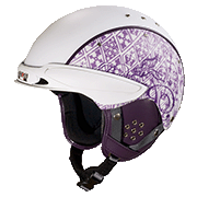 горнолыжный шлем Casco SP- 3 Bunkerace бело-пурпурный