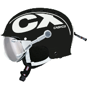 Skihelm Casco CX-3 Icecube zwart-wit glanzend