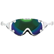 Skibrille CASCO FX-70 Carbonic wit-groen