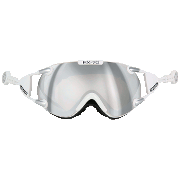Skibriller CASCO FX-70 Carbonic hvit-sølv
