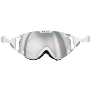 Skibrille CASCO FX-70 Carbonic wit-zilver