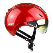 E-bike / Sykling hjelm Casco Roadster Plus rød skinnende