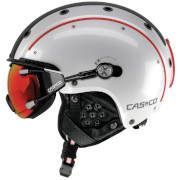 Skihjälm CASCO SP-3 Comp vit-röd-svart