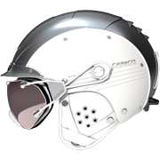 Casque de ski et de snowboard Casco SP 5.3 chrome-blanc