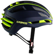 Rollski / Fietshelm Casco SpeedAiro 2 blauw - neongeel