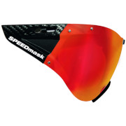 CASCO SPEEDmask Carbonic orange-orange-gespiegelt Multilayer Visier