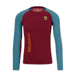 Heren Race t-shirt Karpos Lavaredo Jersey LS Granaatappel/ridderspoor