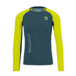 Menn Racing t-skjorte Karpos Lavaredo Jersey LS Stargazer/Primrose