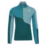 Warm jersey Karpos Federa Half-Zip Fleece forest / balsam / north atlantic