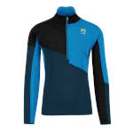 Warm jersey Karpos Federa Half-Zip Fleece Midnight/Black/Diva blue