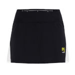 Женская беговая юбка Karpos Lavaredo Run Skirt чёрная с белым