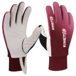 Racing warm cross-country ski & Biathlon gloves Kinetixx Sol X-Warm 2.0 berry / white