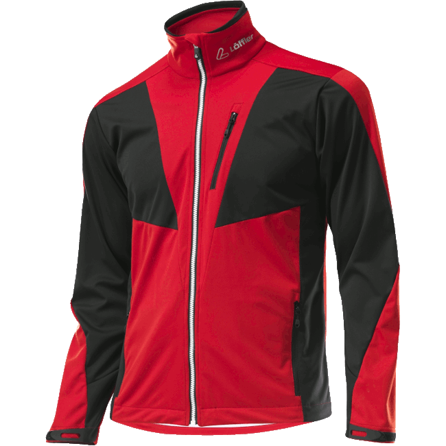 Men's Jacket Löffler WS Softshell Light Worldcup black-red ...