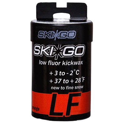 Stier magie Verspreiding Ski-Go LF Fluor Orange kick wax +3º...-2ºC (37°...28°F), 45g, CrossCountry  Elite Sports VoF