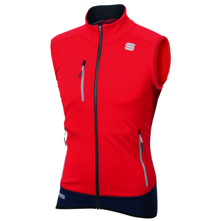 Training warm vest Sportful Apex WS red, CrossCountry Elite Sports VoF