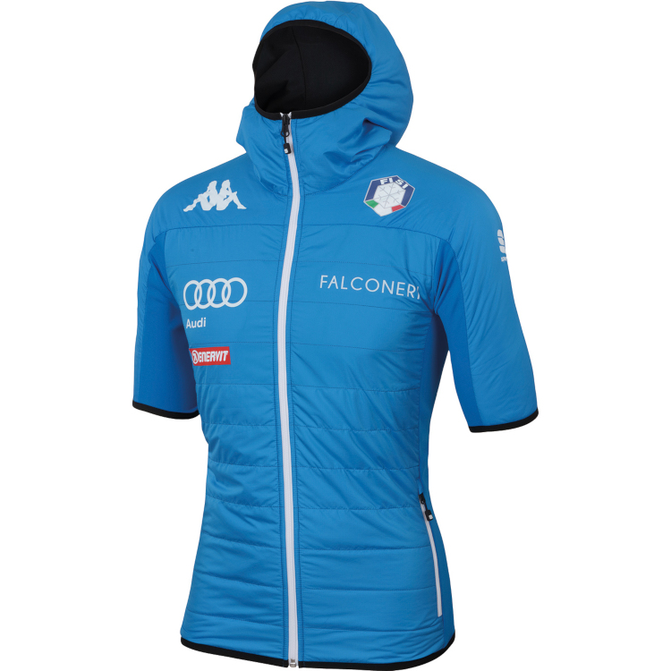 jacket Team Kappa Puffy "Carbonio" blue, CrossCountry Elite Sports VoF