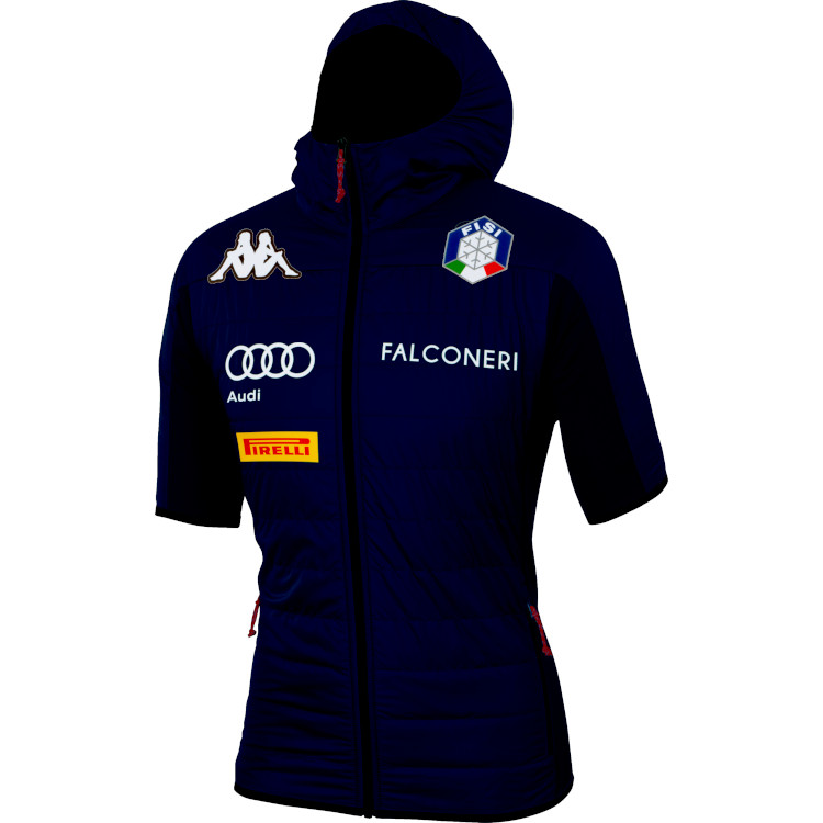 paars houding anders Warm-up jacket Sportful Team Italia Kappa Puffy "Italy Blue", CrossCountry  Elite Sports VoF