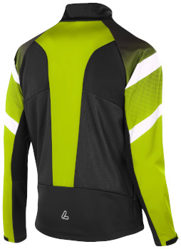 Herren Jacke Loffler WS WorldCup Light 2020 schwarz-lime