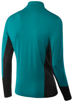 Loeffler Hr. Midlayer Pace TVL lagoon-black Loeffler Men's Midlayer Pace TVL lagoon-black