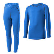 Löffler underwear set long Transtex warm cobalt (KIDS)