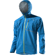 мужская беговая куртка с капюшоном Löffler Kapuzenjacke Running GTX голубая