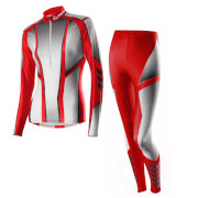 Löffler women's Cross-country skiing suit Teamline 2016 red-white