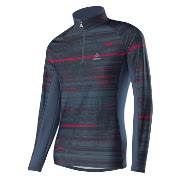 Löffler Dames Zip-Trui Jazzy Thermo-Innervelours nacht blauw