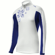 Löffler Transtex Pull Snowflakes femmes blanc-bleu marine