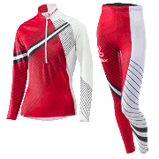 Löffler women's Cross-country skiing suit WorldCup red