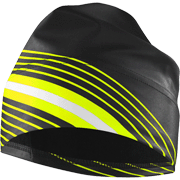 Löffler Elastic-Mütze WorldCup schwarz-gelb