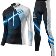 Löffler Cross-country ski suit WorldCup black-blue