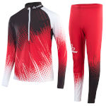 Löffler combinaison ski de fond WorldCup 2021 noir-rouge (pour enfants)