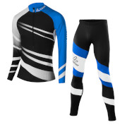 Löffler Langlauf ski suit WorldCup 2020 zwart-blauw (kinderen)