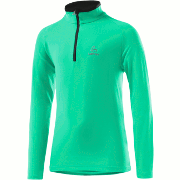 детский свитер Löffler Thermo-Innervelours Pulli Basic изумрудный