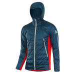 Löffler men's Hooded ISO jacket PL60 deep water/red