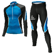 Löffler combinaison ski de fond Teamline noir-royal