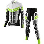 Löffler Cross-country ski suit WorldCup 2017 black-light green