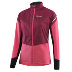 женская лыжная куртка Löffler Worldcup WS Light бордово-розовый