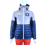 Женская тёплая куртка Löffler Team Austria Primaloft 100 ÖSV серо-синяя