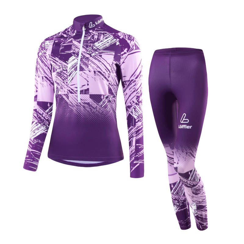 Löffler femme combinaison de ski de fond WorldCup 2024 violet