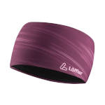 Löffler Snowfall Design Hodebånd bredt aubergine