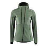 женская зимняя куртка с капюшоном Löffler Hybridjacket Alessa PL60 сосновая