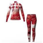 Löffler women's Cross-country ski suit WorldCup 2025 red